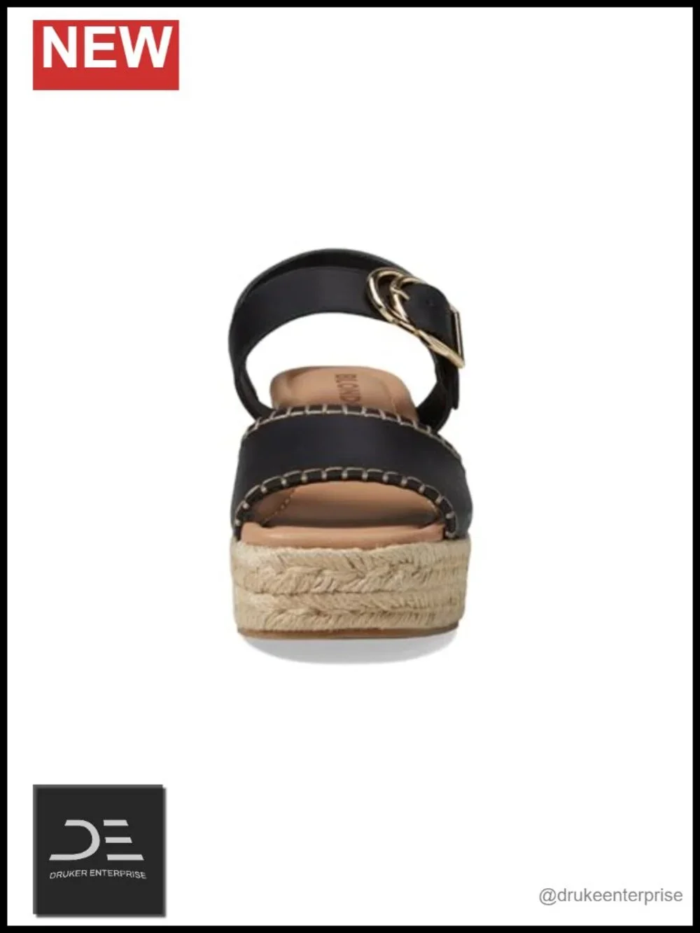 Blondo Gillian Women's Platform Sandals Leather Water Resistant Woven Wedge